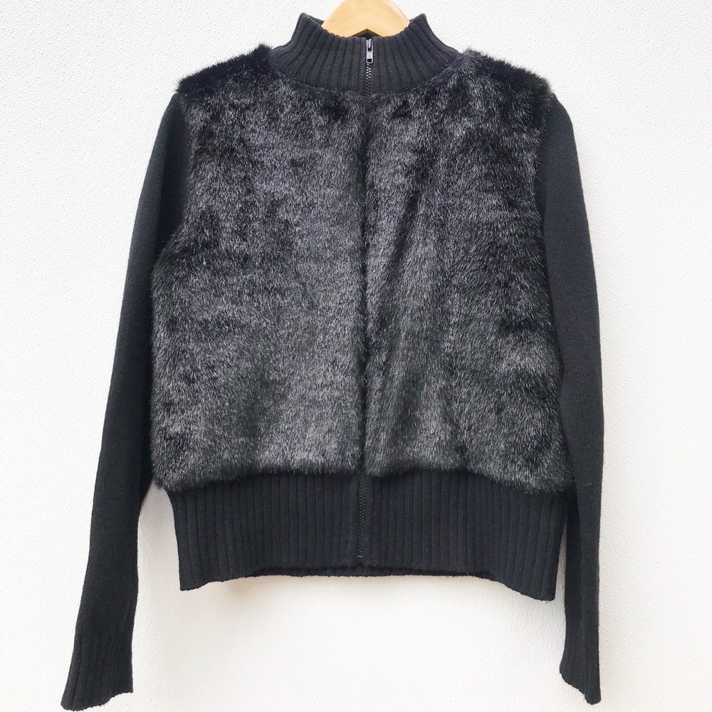vintage lambswool Laura Leigh Ltd.Collections  zip jacket L